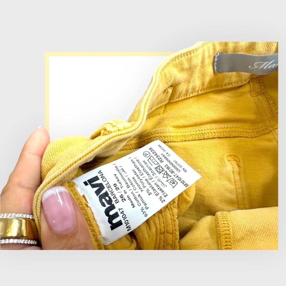 Yellow Raw Edge Mavi Demin Jeans - Picture 4 of 5